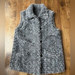 Vintage Grey Faux Fur Vest